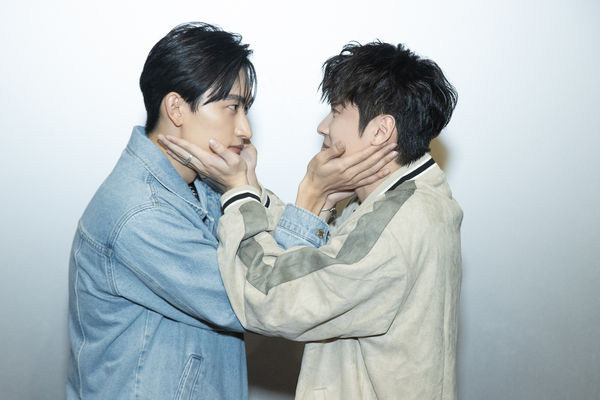 ▲《獨佔接班人》試映會，四位主演毛祁生、張家陞、徐瑋澤、朴靖恆出席。（圖／LINE TV提供）