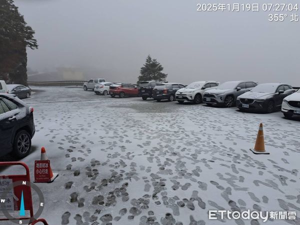 合歡山1/19下雪。（圖／民眾提供）