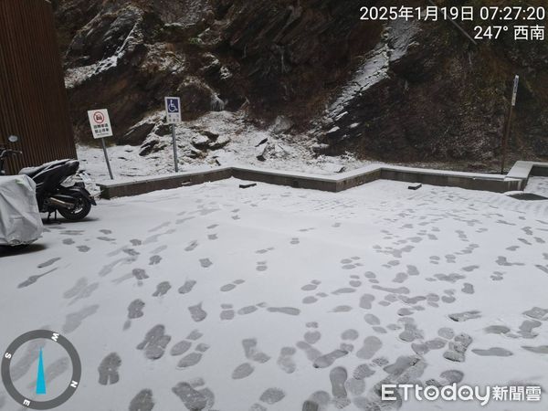 合歡山1/19下雪。（圖／民眾提供）