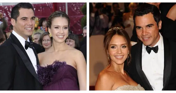 潔西卡艾芭與丈夫卡什沃倫。（圖／達志／美聯社）