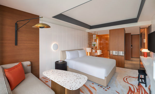 ▲台北W飯店今（20日）公布405間客房「微整形」新樣貌。（圖／台北W飯店提供）