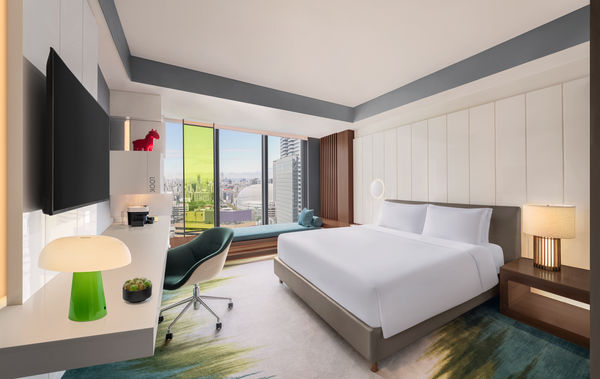 ▲台北W飯店今（20日）公布405間客房「微整形」新樣貌。（圖／台北W飯店提供）