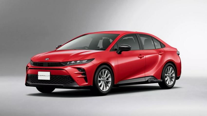 ▲國外最新大改款TOYOTA Corolla預想圖釋出，導入Crown Sport跑旅造型。（預想圖／翻攝自《Theottle》）