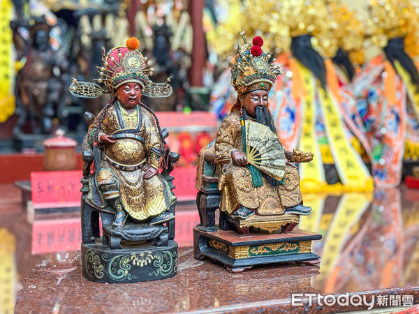 ▲▼台北霞海城隍廟田都元帥與西秦王爺。（圖／記者蔡玟君攝）
