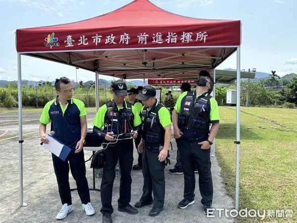 ▲▼ 義消成員操作無人機訓練 。（圖／記者黃彥傑翻攝）