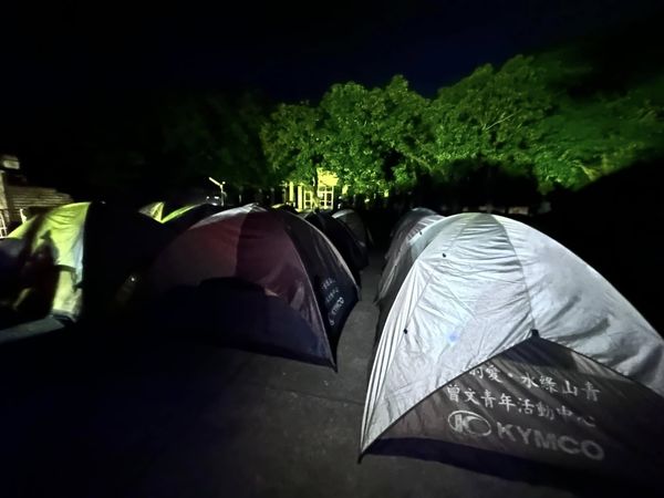 ▲彰化3所國中300多名員生前往曾文活動中心進行童軍宿營活動遇到地震在外紮營。（圖／翻攝自彰安國中臉書）