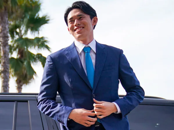 ▲▼  佐佐木朗希加盟道奇記者會           。（圖／達志影像／美聯社）