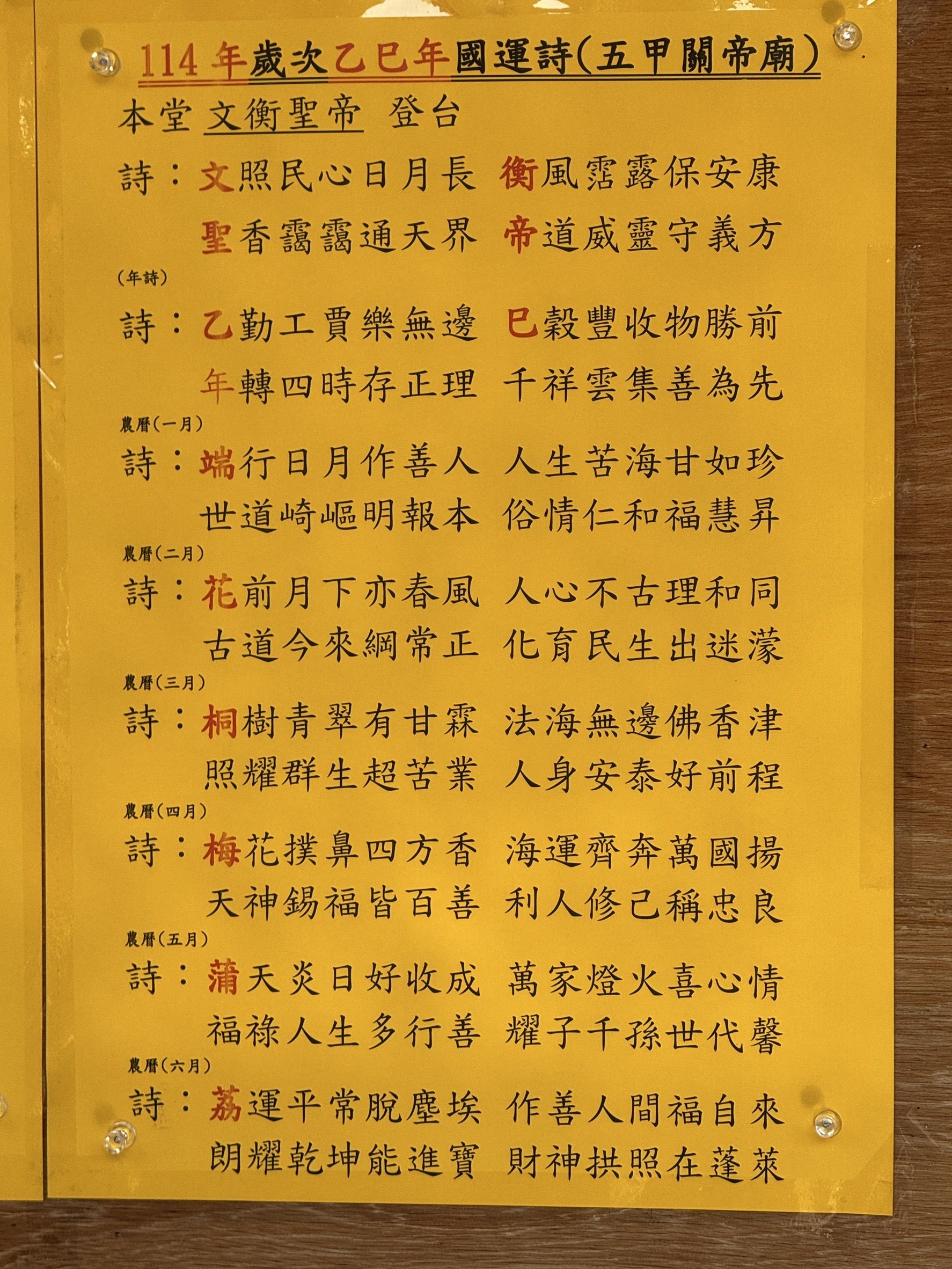 ▲▼全台最早國運籤出爐！高雄五甲關帝廟開出「中平」，罕見提詐騙。（圖／記者吳世龍攝）