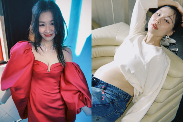 外送用▲▼金靖產後2個月復工被男星質疑太快：難怪很多人邁不出這步。（圖／翻攝自微博／金九粒）