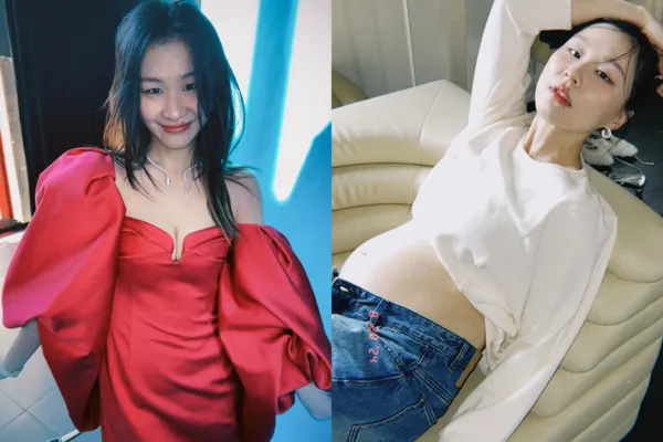 外送用▲▼金靖產後2個月復工被男星質疑太快：難怪很多人邁不出這步。（圖／翻攝自微博／金九粒）