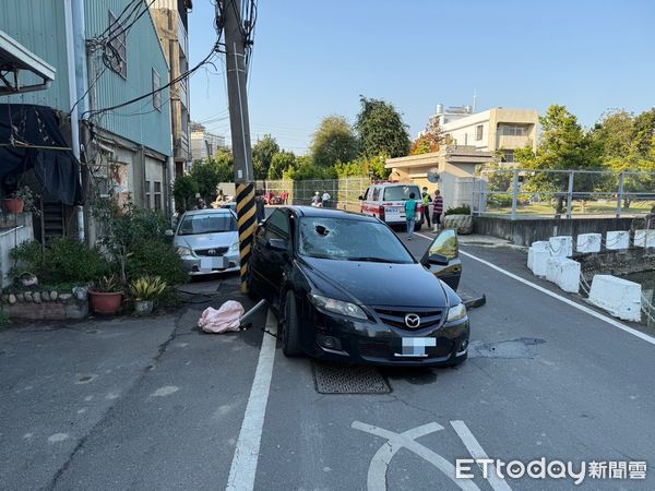 ▲▼馬自達龜速擦撞特斯拉狂噴白煙，駕駛離奇死亡。（圖／民眾提供，下同）