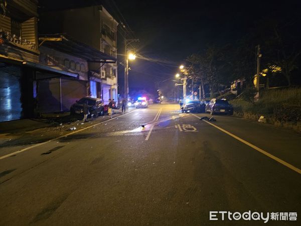 ▲里港鄉過江路交通事故             。（圖／記者陳崑福翻攝）