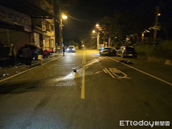 ▲里港鄉過江路交通事故             。（圖／記者陳崑福翻攝）