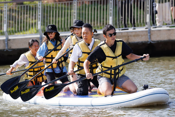 ▲《全明星出發吧！》乱彈阿翔(左起)、畇二、郭泓志。（圖／好看娛樂）