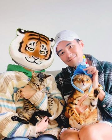 ▲是元介老婆正面曝光。（圖／翻攝自是元介IG）