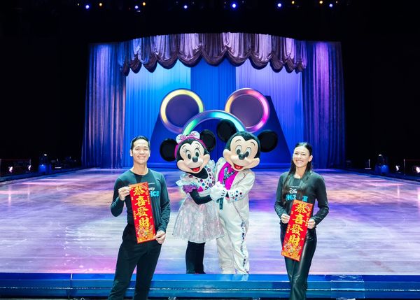 ▲《冰上迪士尼》高橋傑森、米妮、米奇、麥迪森德盧卡。（圖／寬宏提供）