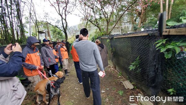 ▲▼搜救人員今早出動搜救犬協尋             。（圖／記者黃彥傑攝）