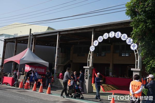 ▲雲林虎尾鎮中溪社區活動中心拆除重建舉行動土典禮，新建活動中心設計融合無障礙及活化新中溪概念。（圖／記者王悉宇翻攝）