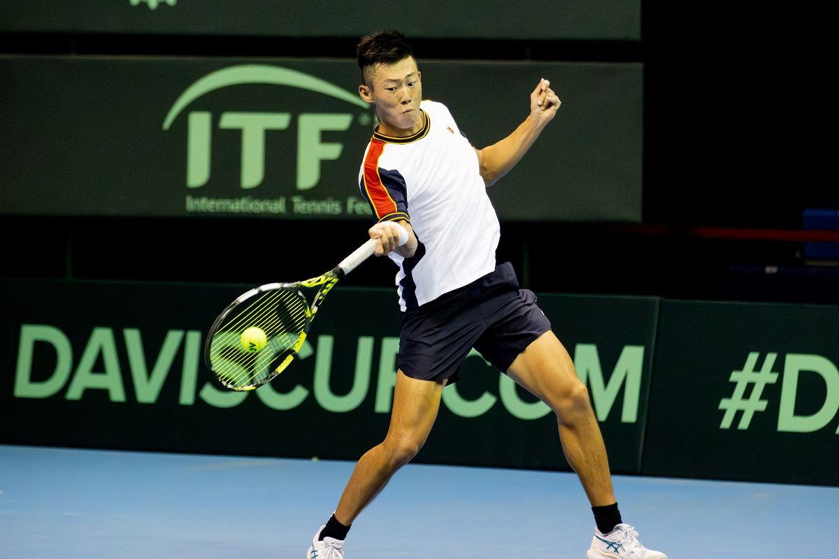 ▲▼2025台維斯盃國際男子網球團體錦標賽中華隊精銳盡出；吳東霖在2024年9月中波(中華隊vs.波士尼亞)台維斯盃拿下兩點單打勝利，扮演中華隊勝利功臣；臺灣一哥曾俊欣將出戰2025年台維斯盃             。（圖／體育署提供）