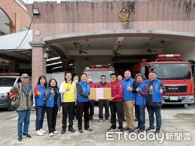 蛇宓隆平安！　台南市消防之友會第一辦事處慰問南消一大隊