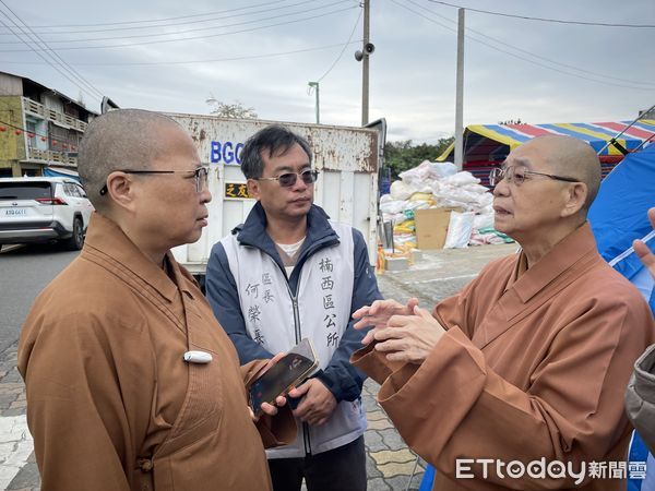 ▲佛光山慈悲基金會捐贈台南楠西區帳篷      。（圖／佛光山慈悲基金會提供）