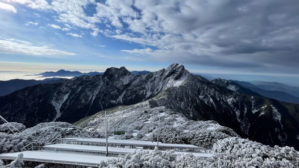 ▲▼玉山創近10年最低溫。（圖／氣象署提供）