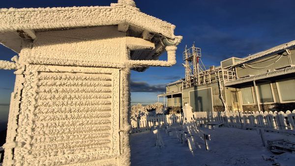 ▲▼玉山創近10年最低溫。（圖／氣象署提供）