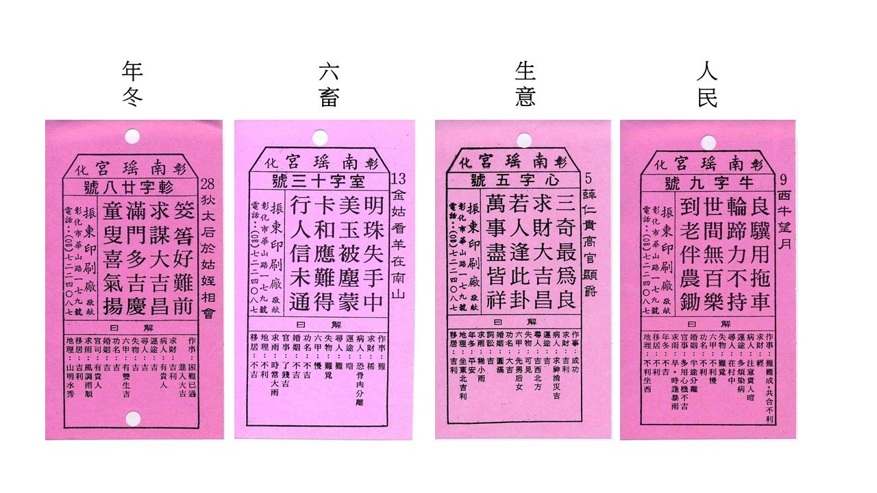 ▲▼彰化南瑤宮初一抽出四季籤　關鍵年冬籤預示「先難後吉」。（圖／記者唐詠絮翻攝）