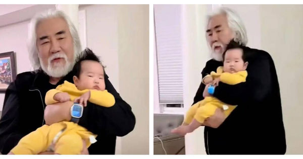 73歲張紀中去年迎來小女兒的出生。（圖／翻攝自微博）