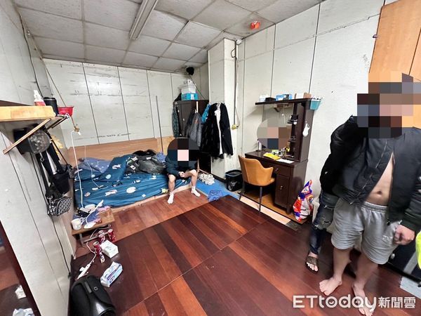 ▲▼▲苗栗縣警局竹南分局大同派出所在小年夜當天查獲移工宿舍辦毒趴。（圖／記者楊永盛翻攝）