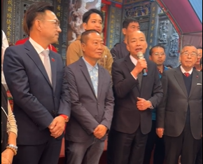 ▲▼立法院長韓國瑜初二出席拜年活動。（圖／翻攝自Facebook／江啟臣）