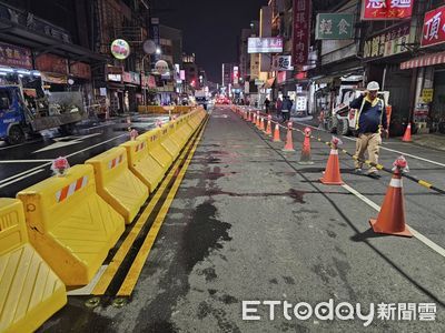 台南來亞大樓外牆剝落已拆　安全考量仍封閉部分道路