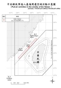 共軍初三也擾台　1共機、6共艦台海周邊活動