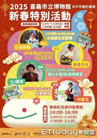 ▲▼   嘉義市博物館新春活動  。（圖／嘉義市政府提供）