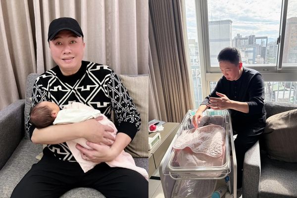 ▲▼趙正平首曬「空姐嫩妻同框照」兒子小手拿紅包。（圖／翻攝自Instagram／chao_cheng_ping）