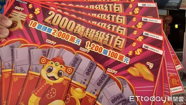 ▲▼台彩2025金蛇年2000元刮刮樂。（圖／記者呂佳賢攝）