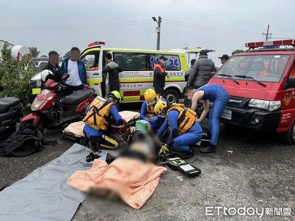 ▲二水鄉發生失事落水事件，79歲女尋獲時已死亡。（圖／記者唐詠絮翻攝，下同）