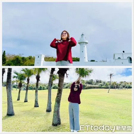 ▲屏東「台灣祭」4月登場，周春米PO照拼觀光：我比鵝鑾鼻燈塔還高耶。（圖／記者陳弘修翻攝）