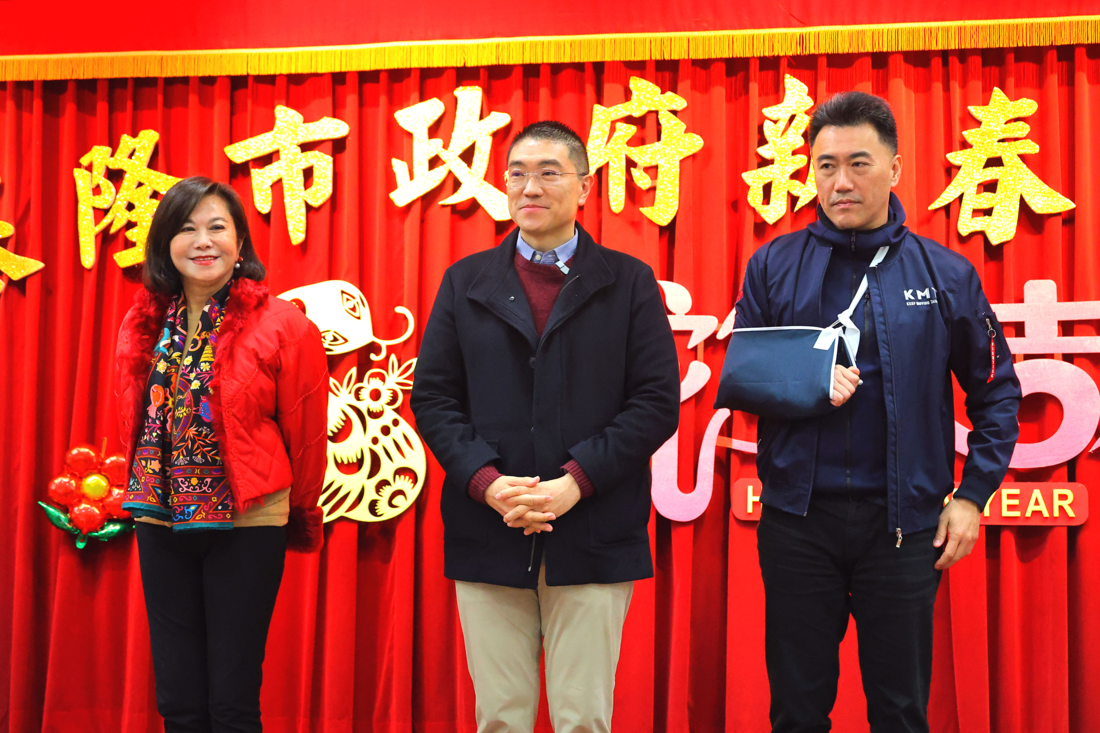 ▲基隆市府開工日新春團拜。（圖／記者郭世賢翻攝）