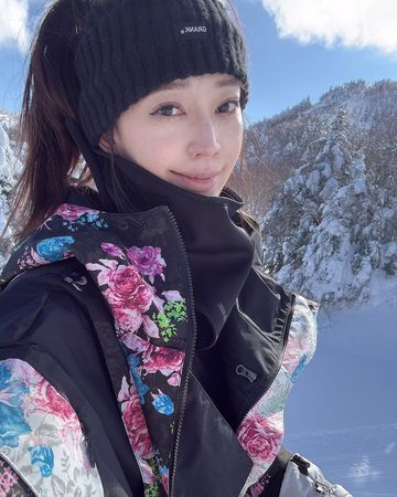 ▲王心恬滑雪。（圖／翻攝自Instagram／candywang7446）