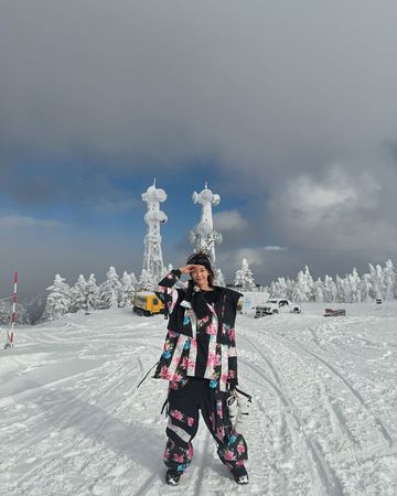 ▲王心恬滑雪。（圖／翻攝自Instagram／candywang7446）