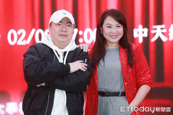 ▲▼世新大學X中天綜合台戲劇才藝選秀節目《戲戲品味》記者會-董至成、楊潔玫。（圖／記者周宸亘攝）