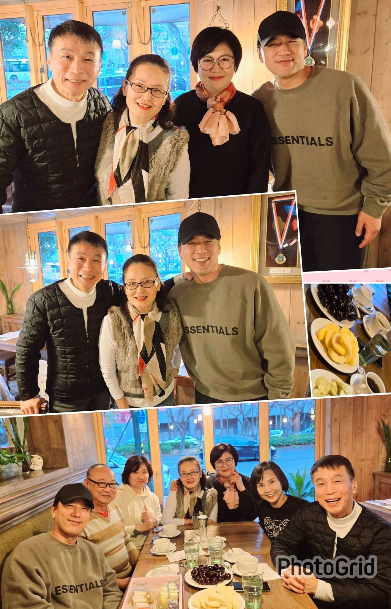 ▲▼《花系列》李天柱、王淑娟、崔佩儀、王耀慶難得相聚。（圖／翻攝自臉書／王淑娟、崔佩儀）