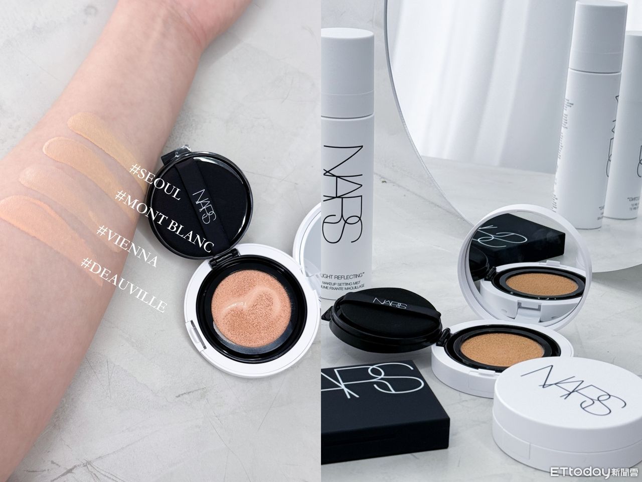 NARS,I`M MEME,CLIO,氣墊粉餅,彩妝,。（圖／記者李薇攝、品牌提供）