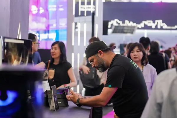 ▲2024年COMPUTEX現場國際訪客互動體驗。（圖／貿協提供）