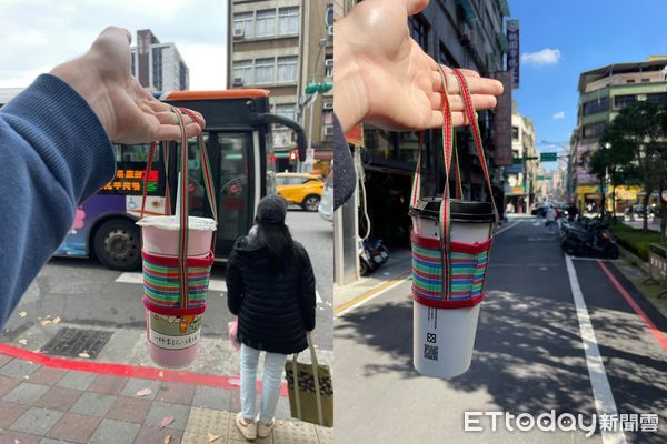▲▼法國男生常常使用這個飲料提袋。（圖／原PO授權引用）