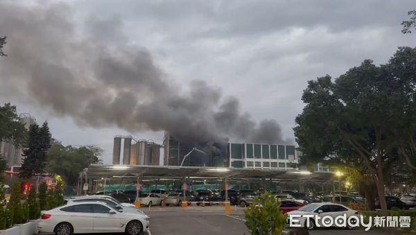 新竹縣新埔鎮遠東新世紀化學纖維工廠鍋爐爆炸。（圖／記者黃彥傑翻攝）