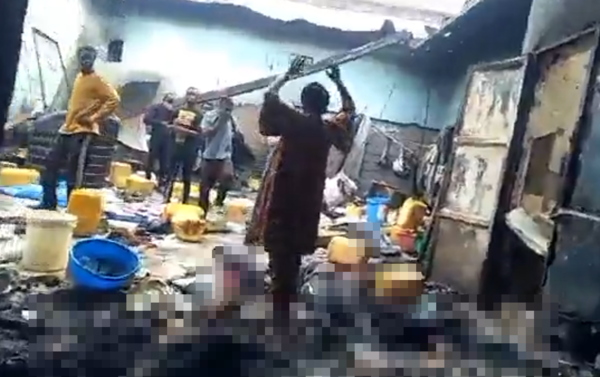 ▲▼剛果監獄暴動造成160女囚遭性侵後被活活燒死。（圖／翻攝自X）