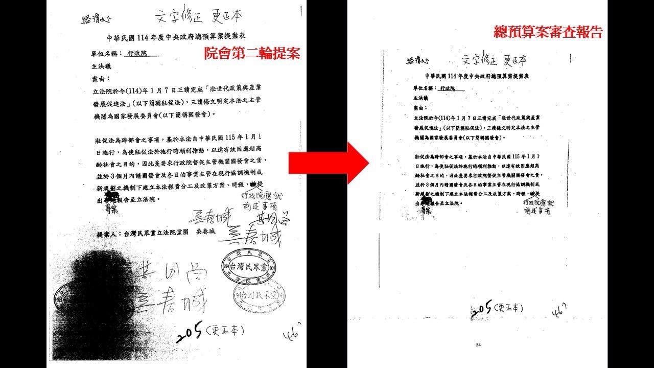 ▲▼民進黨立委陳培瑜質疑，總預算案審查報告遮遮掩掩，主決議遮蔽提案黨團及提案者名字。（圖／翻攝自Facebook／陳培瑜）