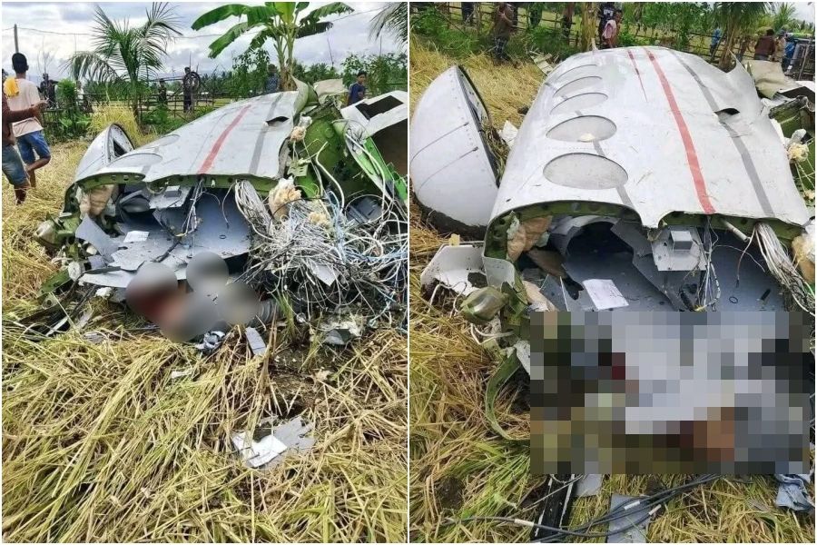 ▲▼ 菲律賓小飛機墜毀。（圖／翻攝自X）